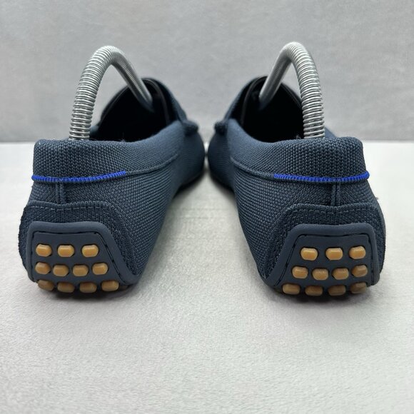 Rothy's The Driving Loafer Mens Size 9 Shoes Navy Knit Flexible Comfort Slip-On - Picture 4 of 8